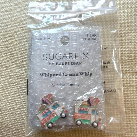 New Sugarfix by Baublebar Nickelfree Goldtone Ice Cream - Picture 2 of 3